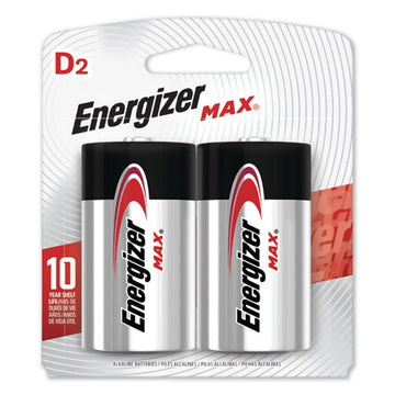 Energizer® Max Alkaline D Batteries, 1.5 V, 2-pack freeshipping - TVN Wholesale